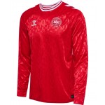 Günstige Fußballtrikots Dänemark Heimtrikot EURO 2024 Langarm Günstige Fußballtrikots Dänemark Heimtrikot EURO 2024 Langarm